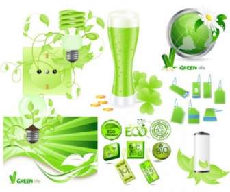 Зеленый серии вектор