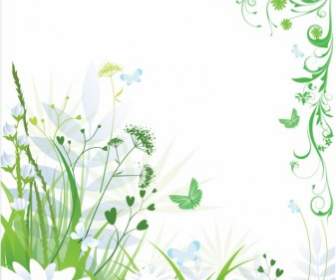 Green Spring And Summer Background