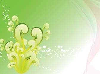 Зеленый Swirly Векторный фон вихрем вектор учебник