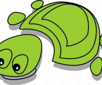Clip Art De Tortuga Verde Dibujos Animados