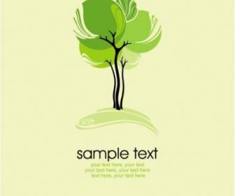 Green Tree Illustration Series Vector