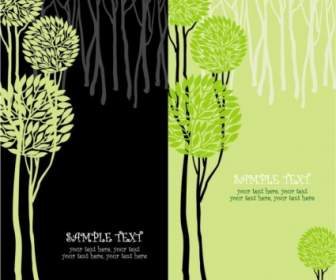 árvore Verde Ilustração Série Vector