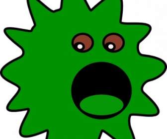 녹색 바이러스 클립 아트