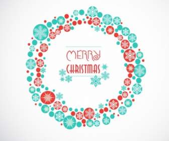 Greeting Card With Christmas Wreath