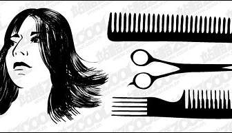 Hair Haircut Vector Material