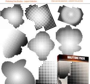 Halftone Free Vector And Photoshop Brush