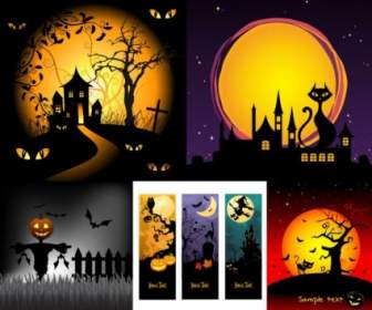 Ilustradores De Banda Desenhada De Horror De Halloween