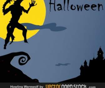 Halloween Heulen Werwolf