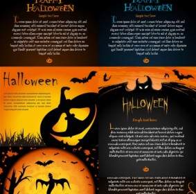 Halloween Poster Elemen Vektor