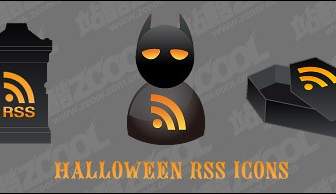 Halloween Rss Icon Vector Material
