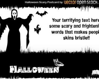 Halloween Scary Postcard