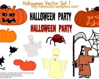 Halloween-Vektor Festgelegt