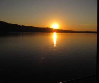 Hallwilerssee Sonnenuntergang Siehe