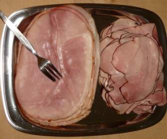 Ham Plate Ham Cooking Ham