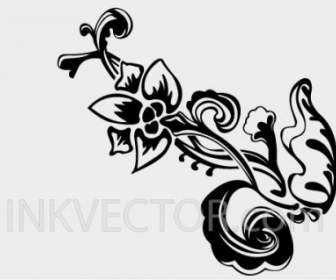 手描きの花のベクトル
