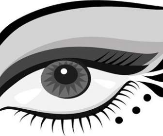 Hand Painted Eyes Vector