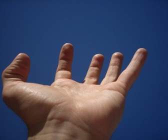 天空的手的手指