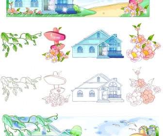 Handdrawn Style Summer Style Series Vector