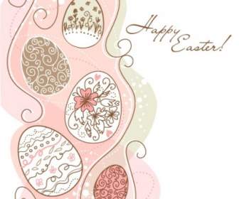 Handpainted Easter Pattern Vector