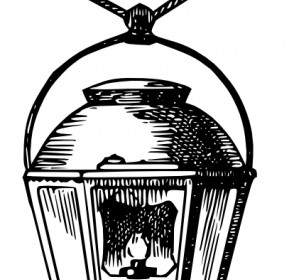 Hanging Gas Lantern Clip Art