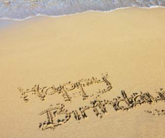 Buon Compleanno Nella Sabbia