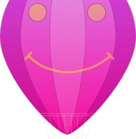 Happy Hot Air Balloon Cartoon Clip Art