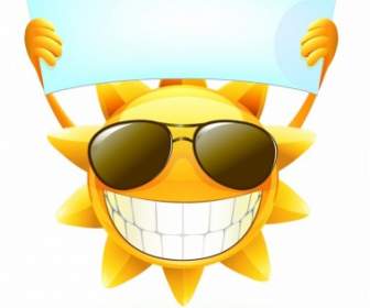 행복 한 여름 태양