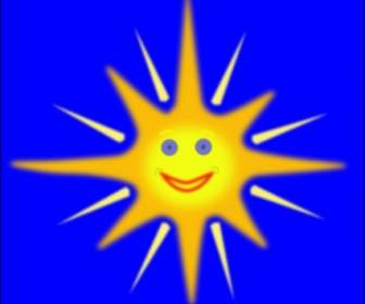 幸せな太陽のクリップアート