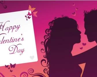 Tarjeta De Felicitación De Día De San Valentín Feliz S
