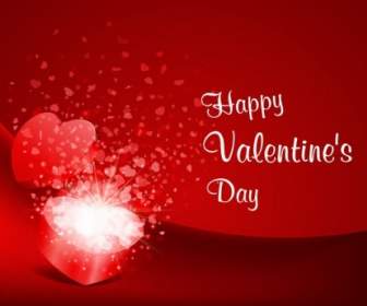 Szczęśliwy Valentine S Dzień Kartkę Z życzeniami Wektor