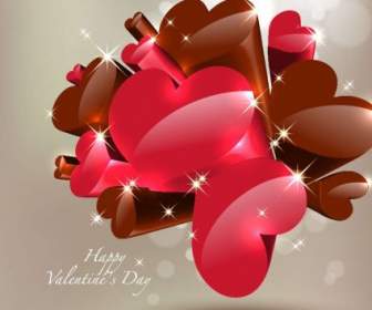 Happy Valentine S Hari Vektor