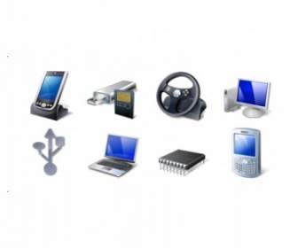 Hardware Devices Icon Set Icons Pack