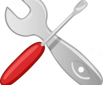 Hardware Tools Workshop Screwdriver Wrench Clip Art