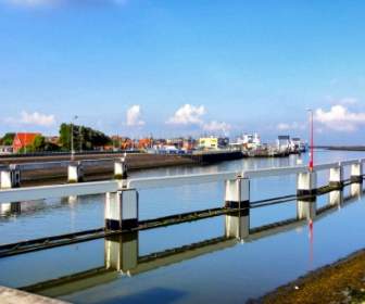Harlingen The Netherlands Canal