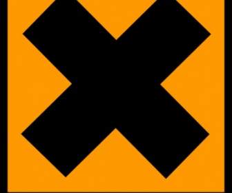 Harmful Warning No Not Do Not Orange Sign Clip Art