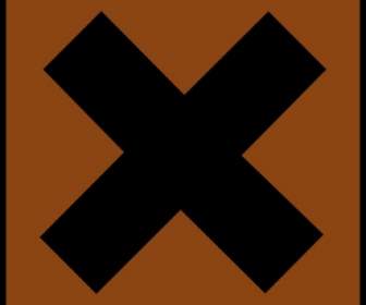 Danger X Bronze Clipart