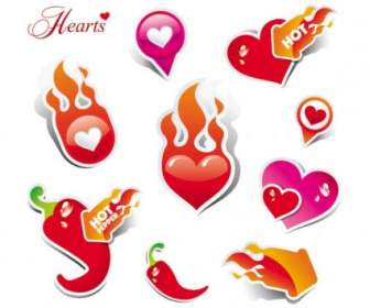Heart Love Label Vector