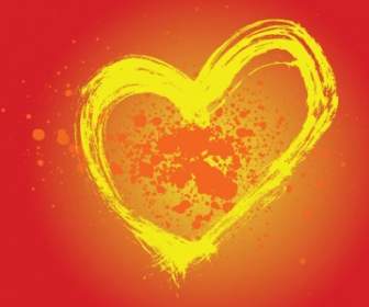 Heart Painting Vector