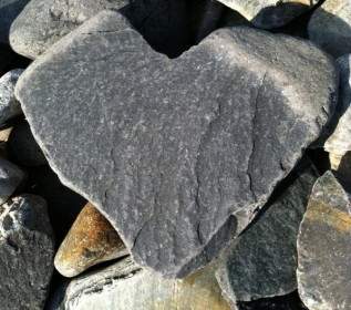 Herz Felsen Liebe