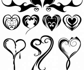 татуировки в форме сердца