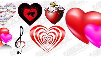 Heart Shaped Theme Of The Vector Material