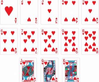 Herzen Passen Zwei Spielkarten