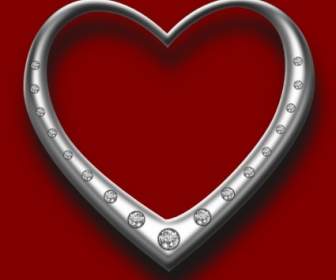 Herz Mit Diamanten-Clip-art