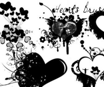 Hearts Love Brushes