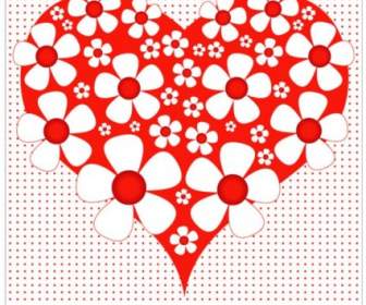 Heartshaped Valentine39s Day Card Vector