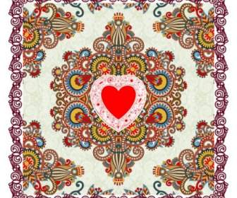 Heartshaped Valentine39s день карт вектор
