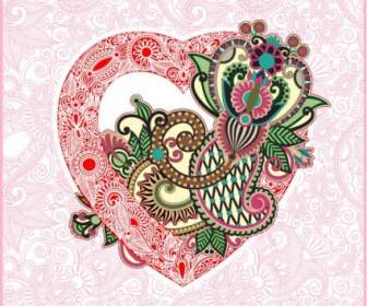 ハート Valentine39s 日カード ベクトル