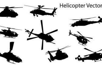 Hubschrauber Kostenlose Vector Pack