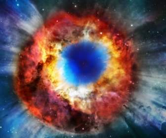 Natureza De Espaço Do Hélice Nebulosa Papel De Parede