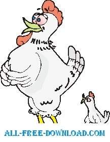 Ayam Dengan Anak Ayam